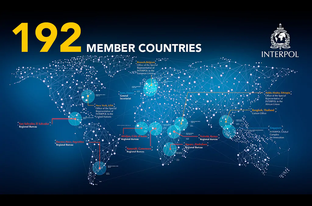 ประเทศใดบ้างที่ไม่เป็นสมาชิกของ INTERPOL